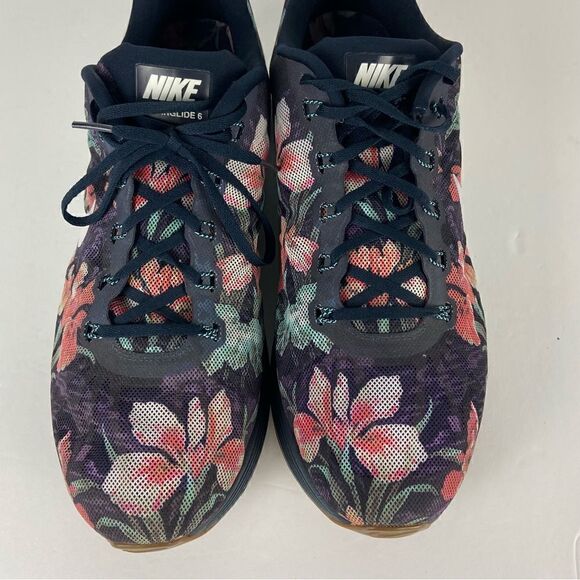 Nike‎ Sneakers Lunarglide 6 Photosynthesis Floral/Navy Men’s Size 15 Tropical - Picture 9 of 12